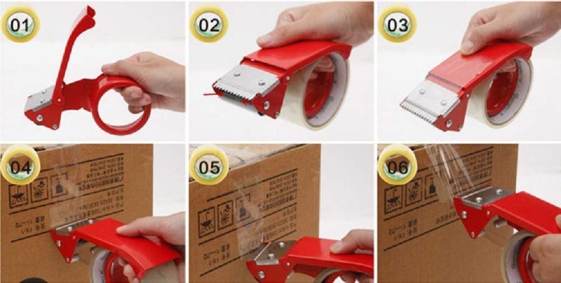 Kytaste 2 inch Hand Tape Dispenser Packing Boxes Roll Roller Tape Cutter - Image 4