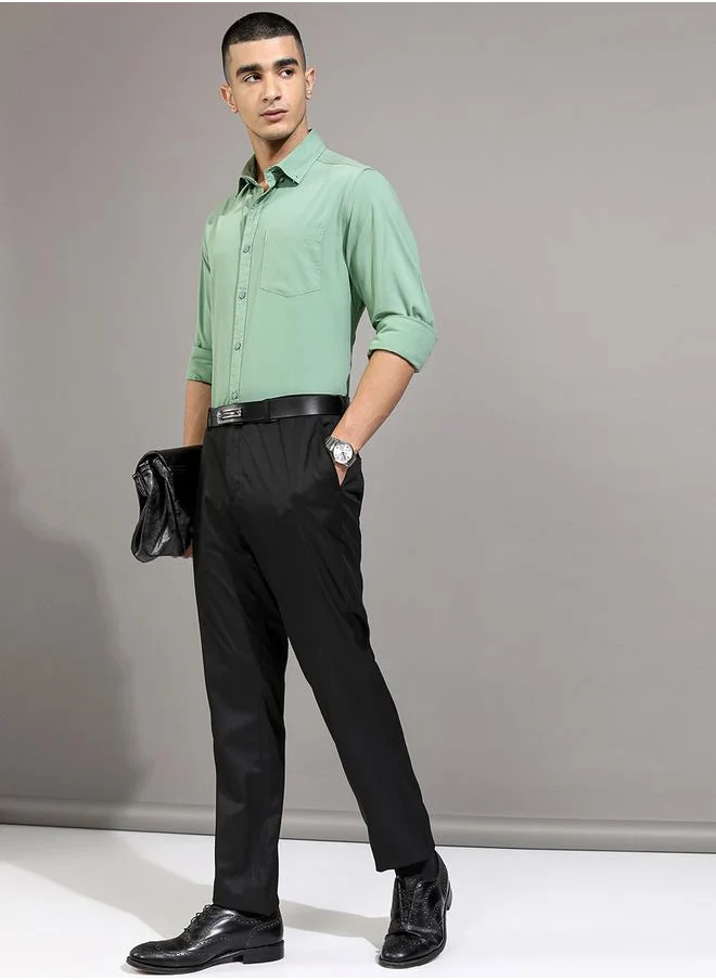 Ketch Slim Fit Collared Shirt with Pocket