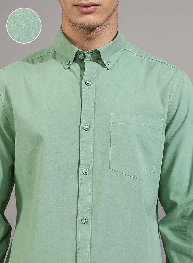 Ketch Slim Fit Collared Shirt with Pocket - Image 5
