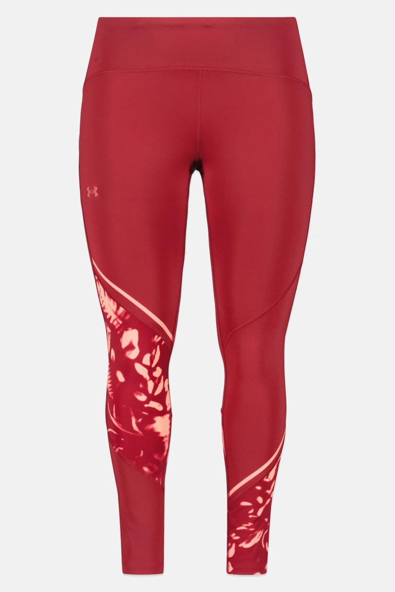 UNDER ARMOUR Women Sportswear Fit Training Leggings, Maroon - Image 2