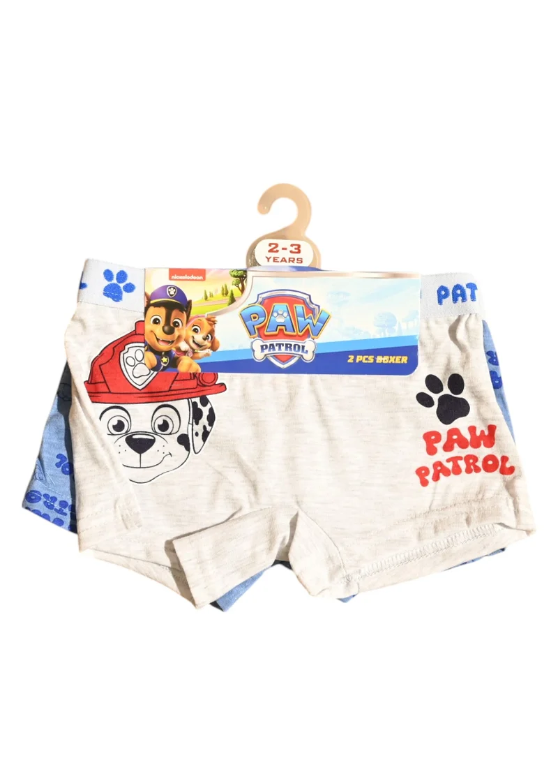 PAW PATROL PAW PATROL 2PCS BOYS BOXER , 65%polyester,35%cotton