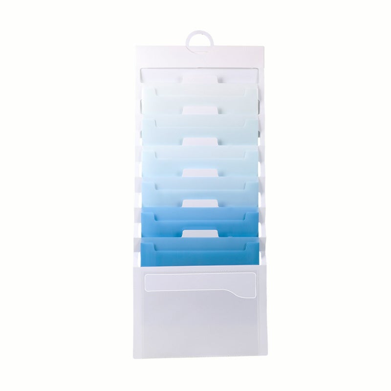 Rainbow Pp Material Portable Wall-Mounted Organ Bag A4 Six-Cell Office Data Storage Folder Manufacturers - Image 1