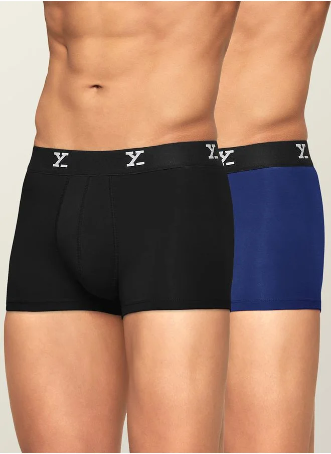اكس واي اكس اكس Pack of 2 - Logo Waistband Detail Trunks by Styli