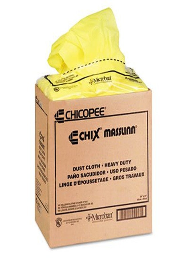 Chix Masslinn Dust Cloths, 24 x 24, Yellow, 50/Bag, 2 Bags/Carton - Image 2
