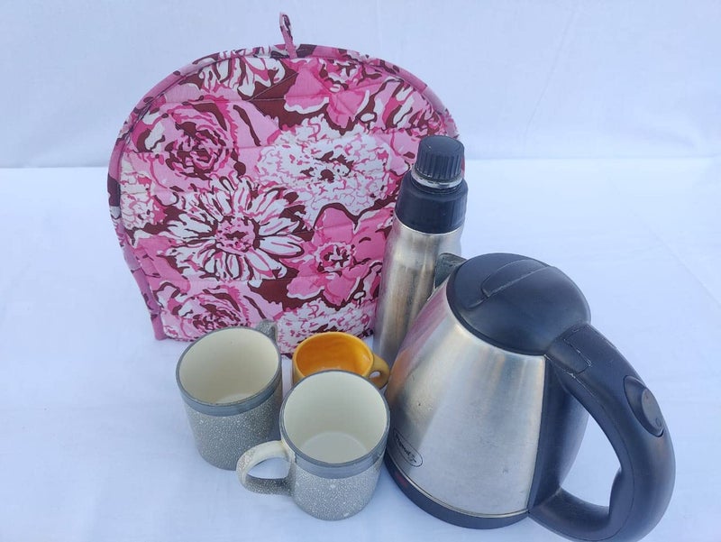 Malan Bai Mandala Tea Cozy Cover Hand Block Winter Tea Cozy Cotton Tea Kettle Warmer Pot Cover Hot Coffee Cover Handamde Kitchen Décor Brand: Malan Bai - Image 1