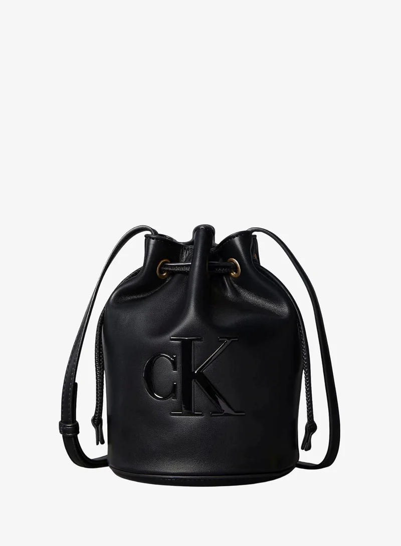 Small Signature Monogram Bucket Bag