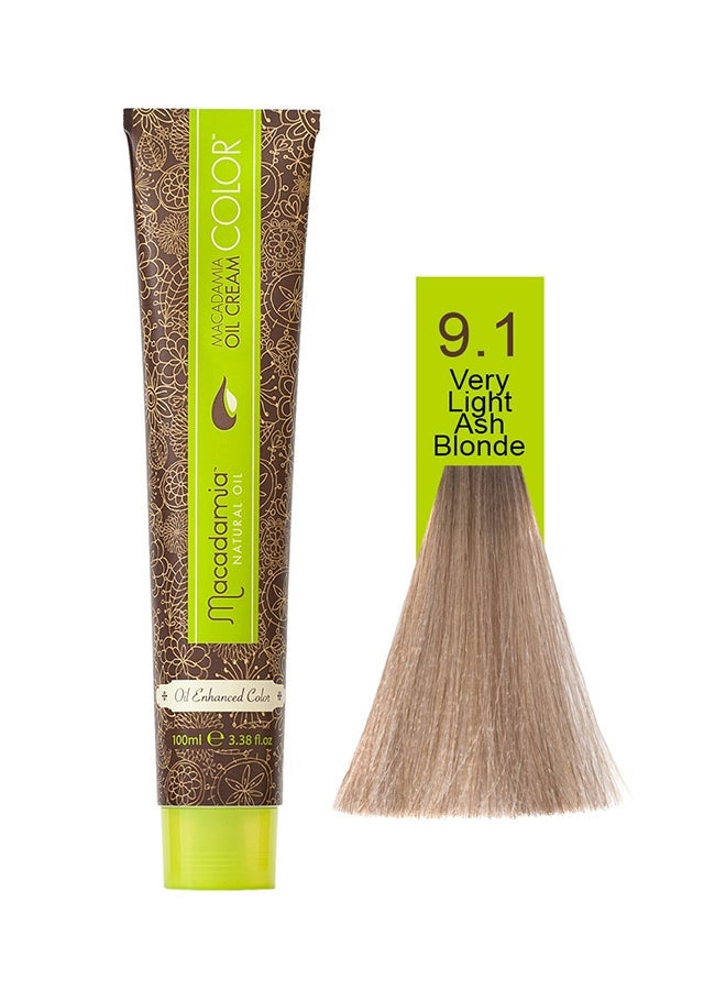 Macadamia Color 9.1 Very Light Ash Blonde 100ml - Image 5