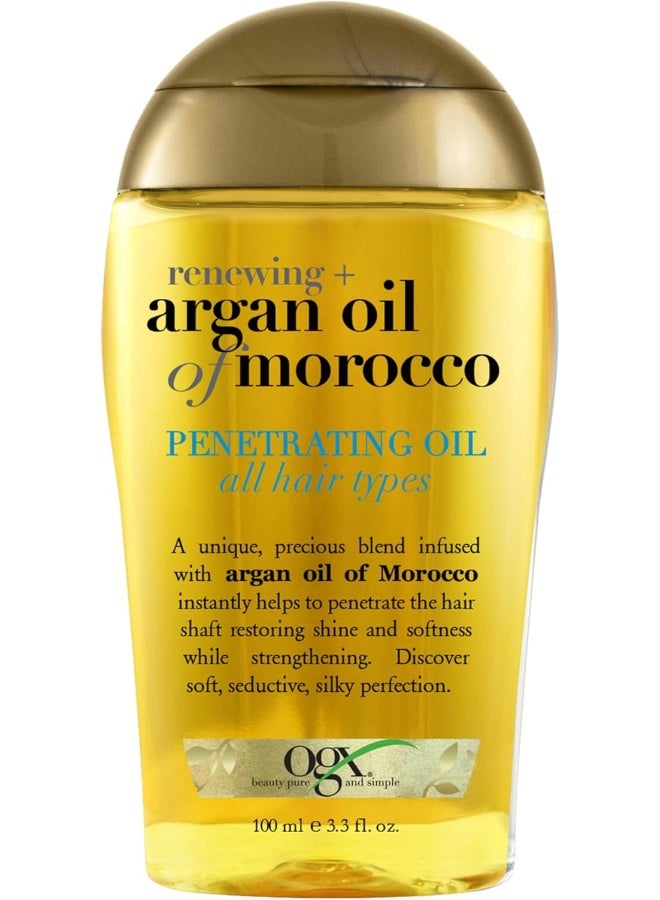 Ogx علاج زيت الشعر المتغلغل من OGX بتقنية تجديد + زيت الأركان من المغرب - Image 3