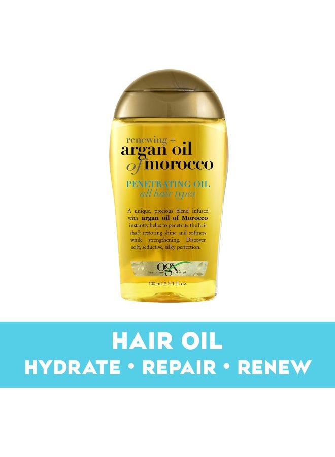 Ogx علاج زيت الشعر المتغلغل من OGX بتقنية تجديد + زيت الأركان من المغرب - Image 2