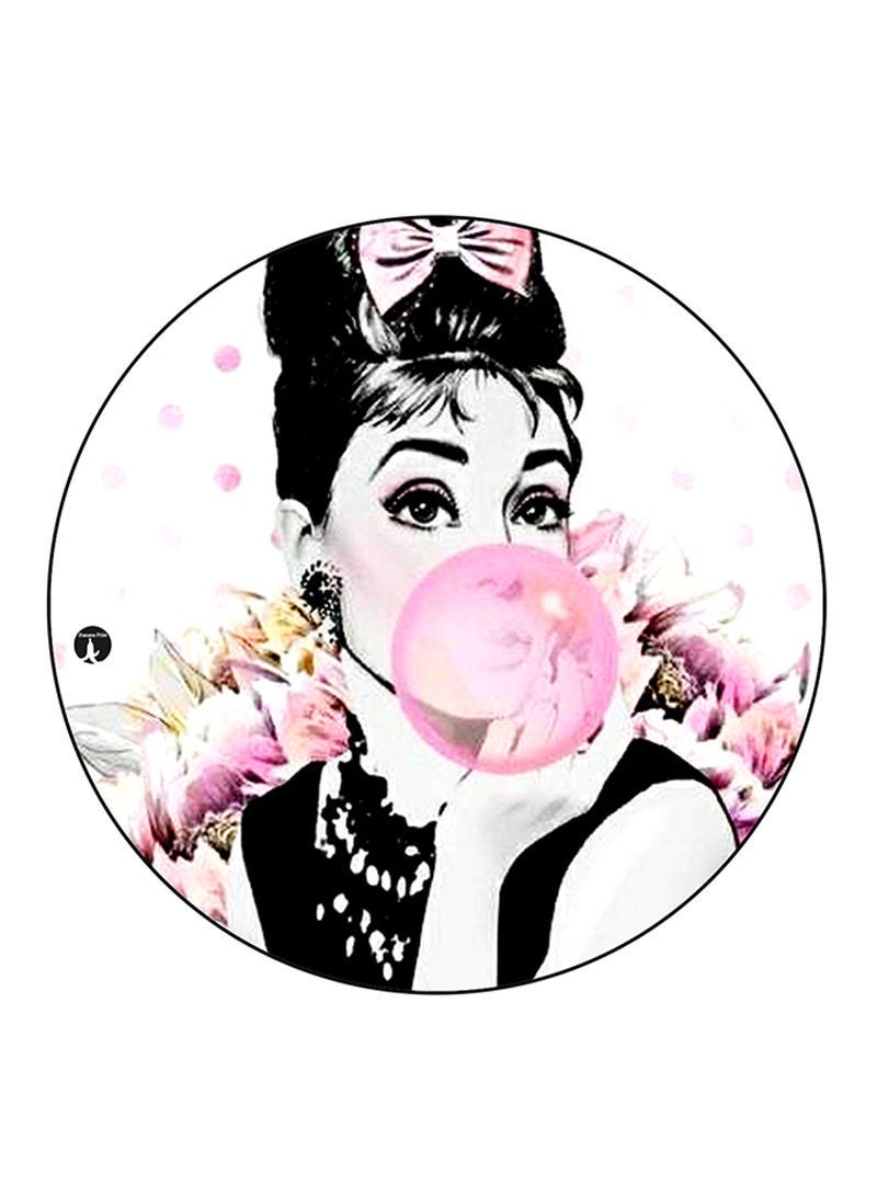 Audrey Hepburn Printed Mouse Pad  Multicolour