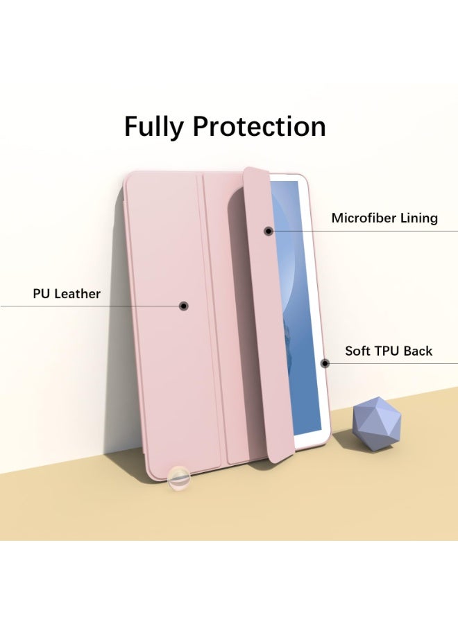 Tablet Case Cover for Lenovo Tab Plus 11.5 Inch, Auto Wake/Sleep, Comfortable Skin Touch, Slim Trifold Stand Protective Cover with Soft TPU Back, Pink - Image 3