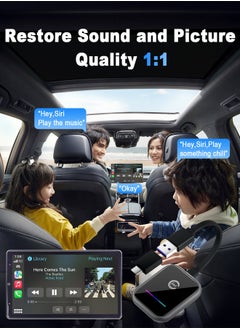 Chillspace Wireless CarPlay Adapter New Upgraded, 2 in 1 Wireless CarPlay & Android Auto Adapter Converts Factory Wired CarPlay to Wireless, Plug and Play Car Play Wireless Adapter, Compatible iPhone/Android  - Image 5