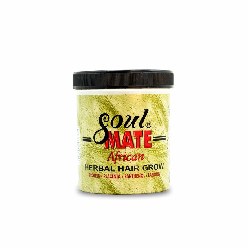 Soulmate African Herbal Hair Grow Cream 125 oz  Moisturizing Cream with Jojoba Oil for Smooth  Shiny Hair  Pure Remedy for Scalp Thinning  Breakage  Natural Conditioner for All Hair Types