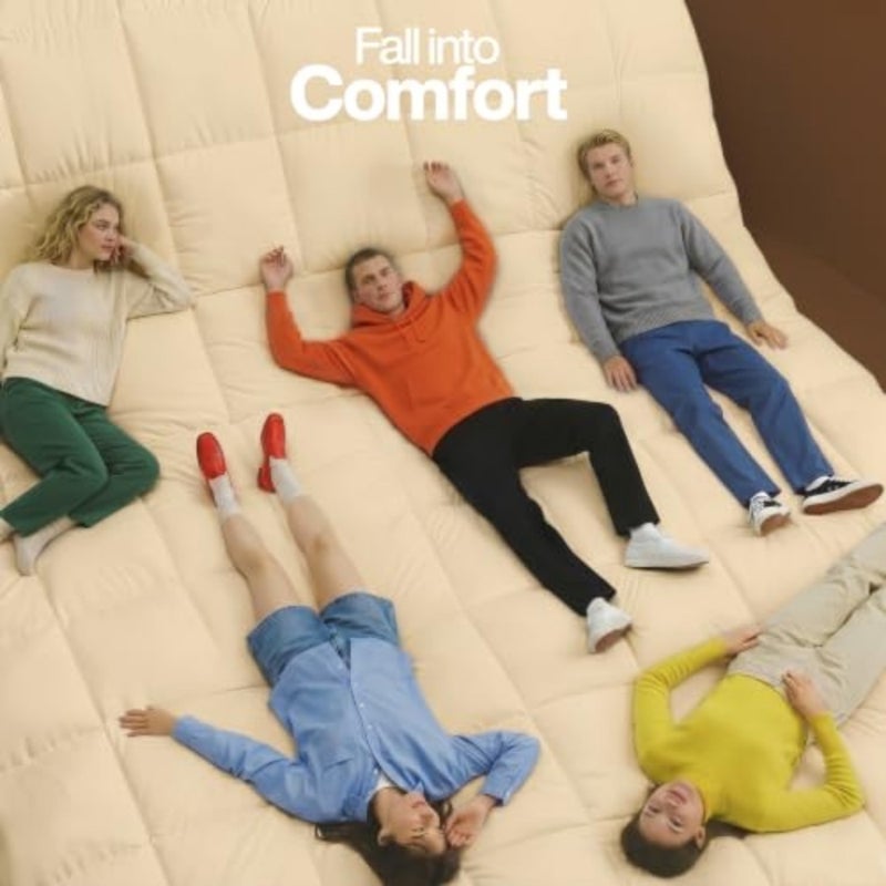 Quilted Comforter Duvet Insert - Box Stitched Down Alternative Comforter with Corner Tabs - Image 3