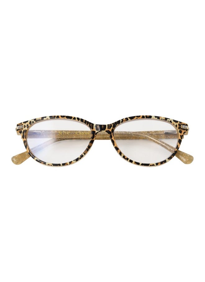 Betsey Johnson Women'S Exotic Cat Eye Blue Light Reading Glasses, Leopard, 53 Mm + 1.5  - Image 4