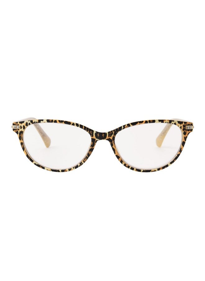 Betsey Johnson Women'S Exotic Cat Eye Blue Light Reading Glasses, Leopard, 53 Mm + 1.5  - Image 2