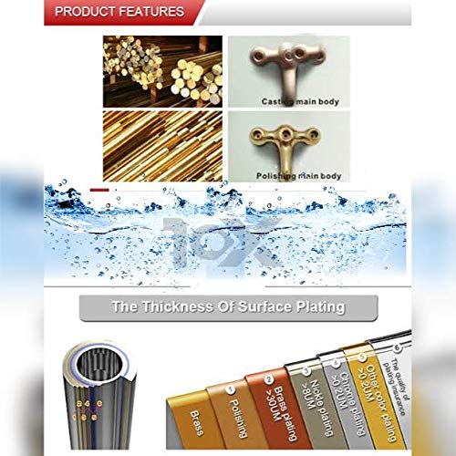 10x Brass Body Sink Mixer Wall Mounted Full Chrome Finish Tap - Image 2