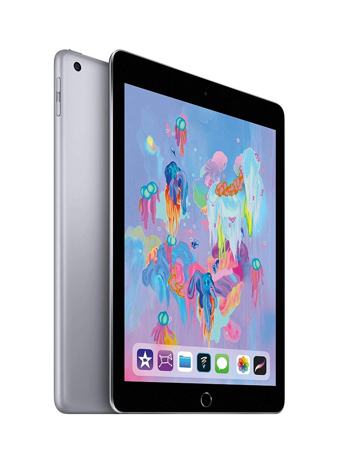 ابل  متجدد - آيباد 6 (2018) مقاس 9.7 بوصة، وذاكرة الوصول العشوائي (RAM) سعة 2 جيجابايت، وسعة 32 جيجابايت، يدعم تقنية 4G LTE، رمادي فلكي - Image 5