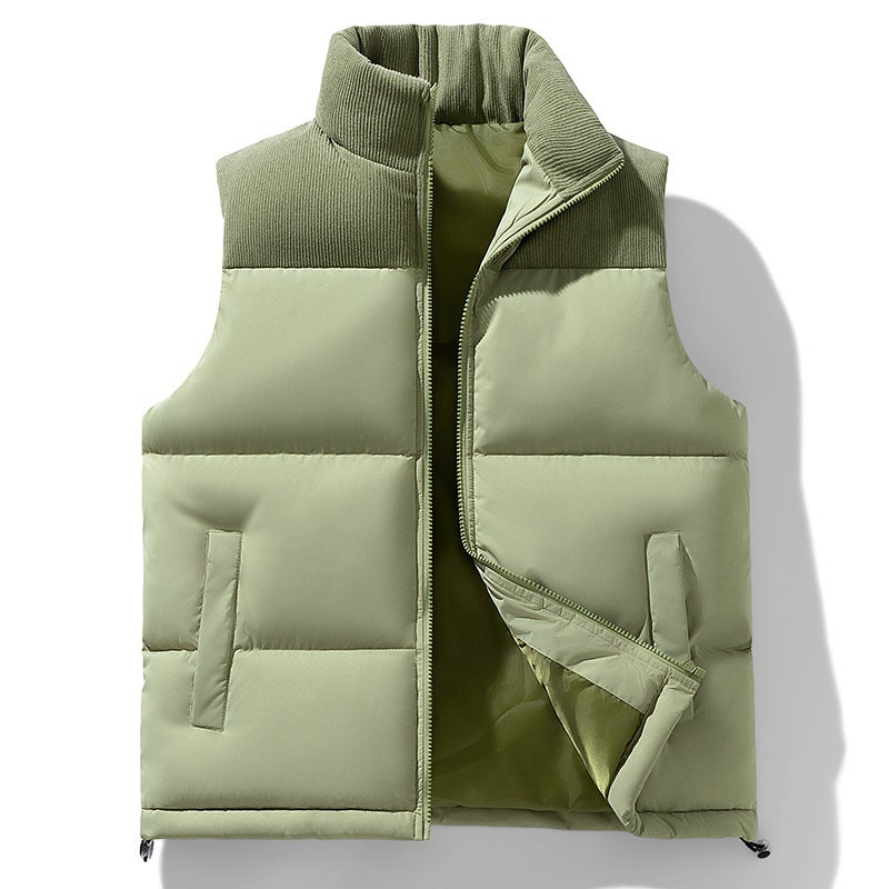 Cotton-Padded Jacket Vest Men'S Thick Vest Coat Men'S And Women'S Couples Loose Bread Vest Vest - Image 4