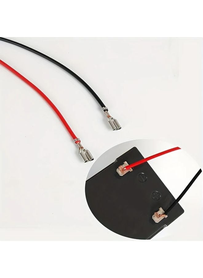 Black 10pcs 1 Gauge Heavy Duty Copper Core Wire with Locking Spring Clips - Image 2