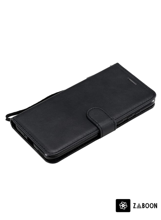 Zaboon Protective Case Cover For Huawei Honor Play 4T Pro Solid Color Horizontal Flip Protective Leather Case with Holder & Card Slots & Wallet & Lanyard - Image 3