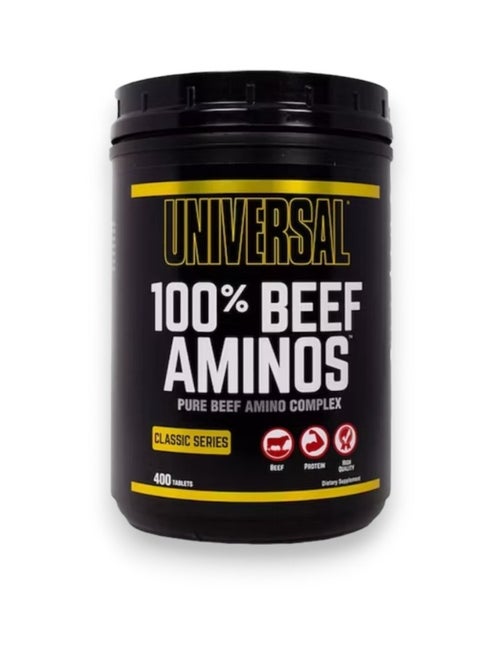 100% Beef Aminos, Pure Beef Amino Complex, 400 Tablets