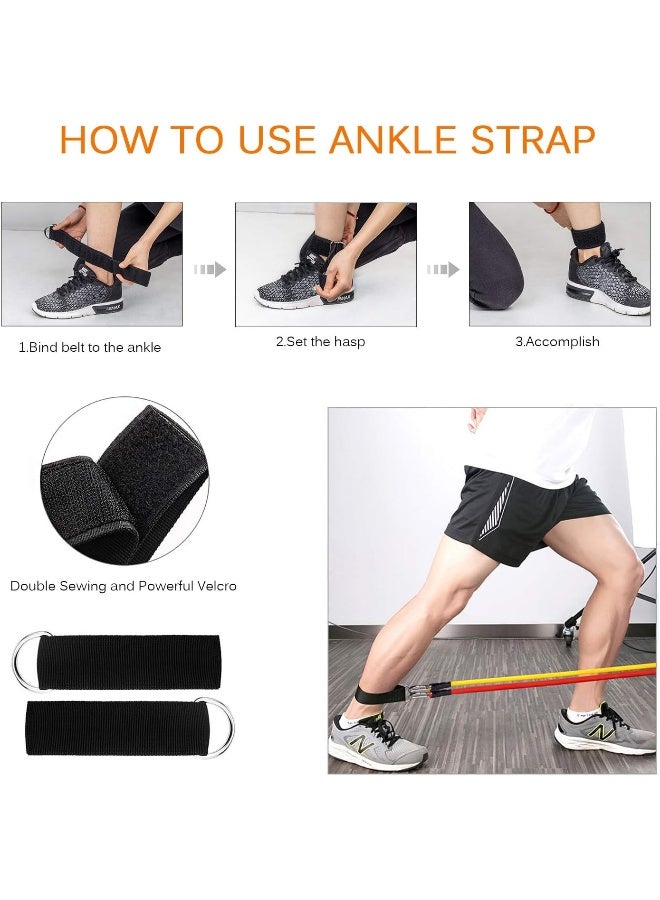 HIMALY Exercise Bands Resistance Bands Set Strength Training Fitness Bands Workout Bands Resistance Elastic Bands for Exercise  - Image 1