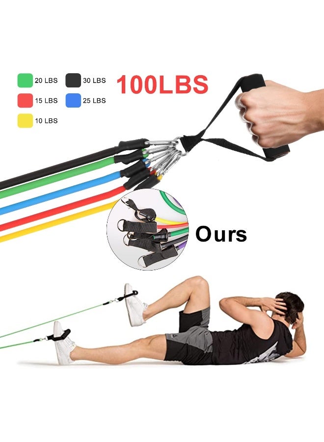 HIMALY Exercise Bands Resistance Bands Set Strength Training Fitness Bands Workout Bands Resistance Elastic Bands for Exercise  - Image 5