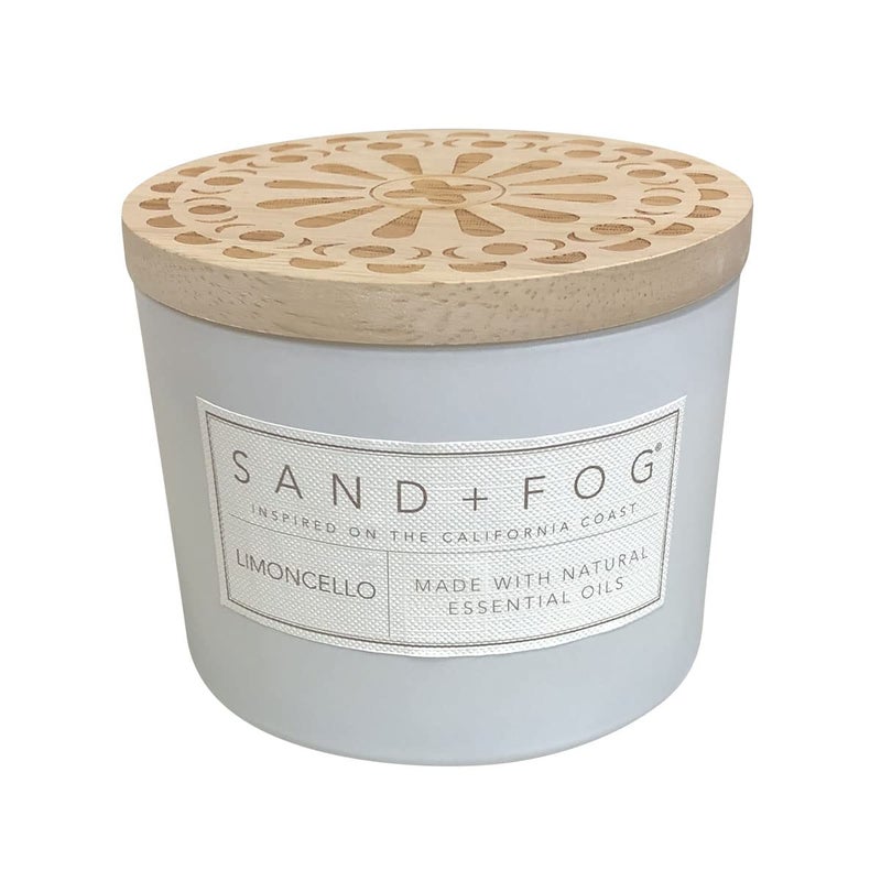 Sand Fog Scented Candle Limoncello Additional Scents and Sizes 100 Cotton LeadFree Wick Luxury Air Freshening Jar Candles Perfect Home Decor 12oz