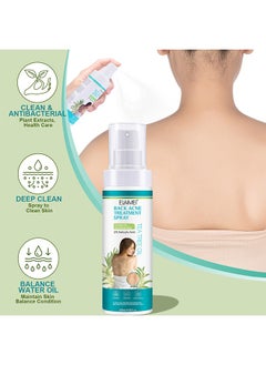 Elaimei Salicylic Acid Back Acne Treatment Spray，Tea Tree Oil Body Acne Treatment with Herbal Formula Back Acne Solution  Spray Soothing and Moisturizing 120ml  - Image 5