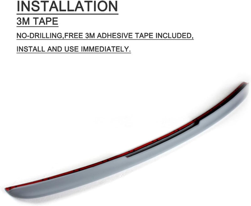 Wivplex Unpainted PU Car Spoiler for Benz W203 C Class - Image 2