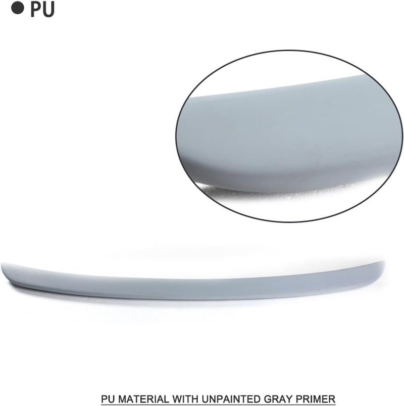Wivplex Unpainted PU Car Spoiler for Benz W203 C Class - Image 3