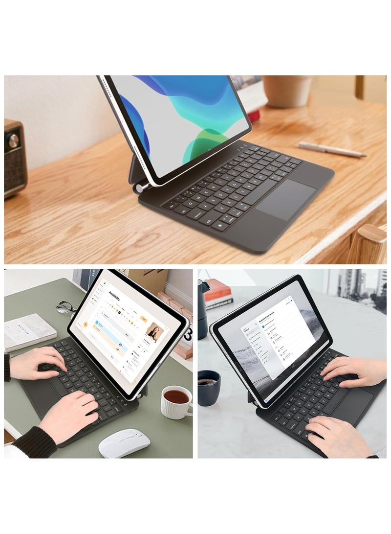 New Magnetic Keyboard Case with Backlit Keys & Multi-Touch Trackpad for iPad Air 11" (M2/M3 2024/2025, 5th/4th Gen) & iPad Pro 11" (1st–4th Gen) – Floating Magnetic Stand, Slim Protective Cover - Image 4