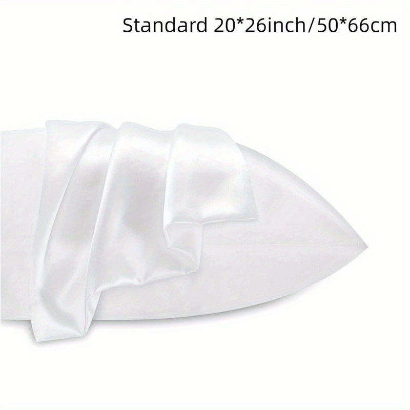 PETO Solid Color Silk Pillowcase Mulberry Silk Bedding Pillowcase Satin Silk Pillowcase - Image 1