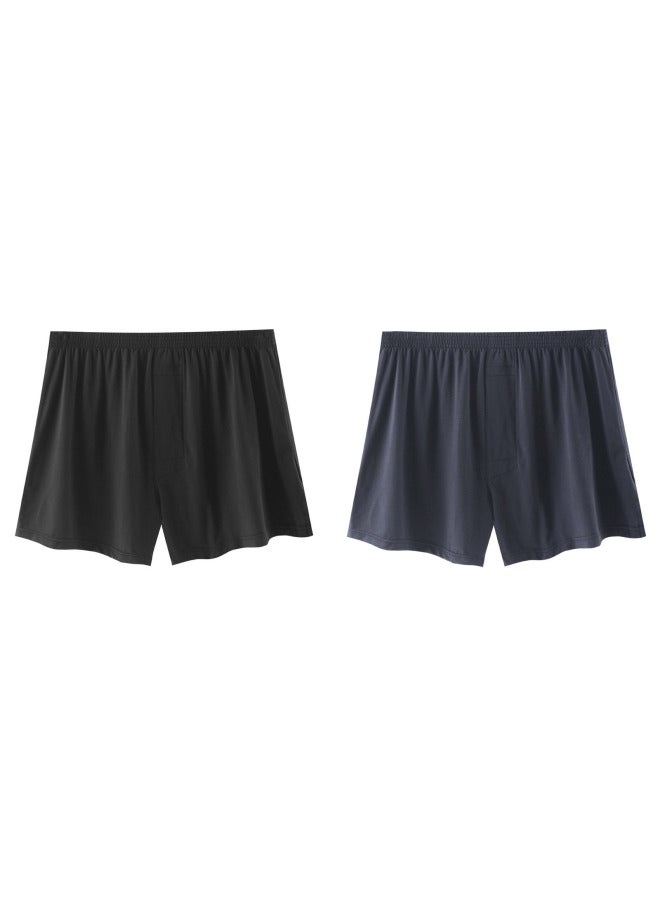Modal Men's Arrow Pants Spring Wide Breathable Mid-waist Plus Size Home Pants Large Size Boxer Briefs Pajama Pants