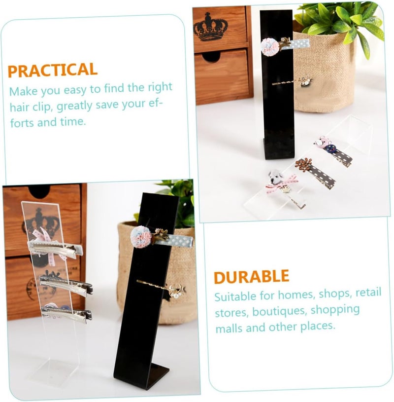 8pcs Acrylic Hair Clip Display Stand Stylish Hairpin Organizer for Barrettes Hair Accessories Holder for Homes Shops and Boutiques Chic and Storage - Image 4