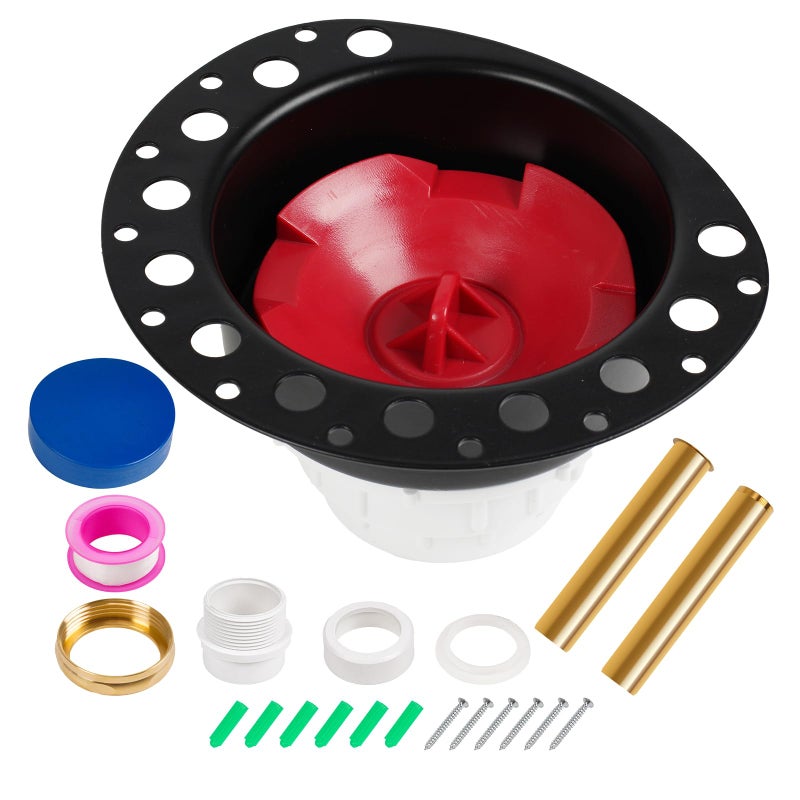 GNRZZT Freestanding Tub Drain Roughin Kit Bathtub Drain Kit with PVC Adapter Brass Tail PipesFree Standing Tub Drain Kit Suitable for All Freestanding Bathtub FloorMounted and Copper Bathtubs - Image 2