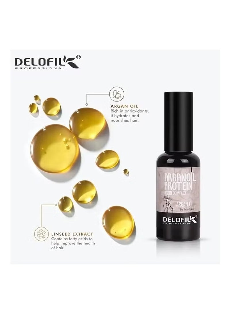 Delofil Argan Oil Protein for hair and skin 50 ml - Image 2