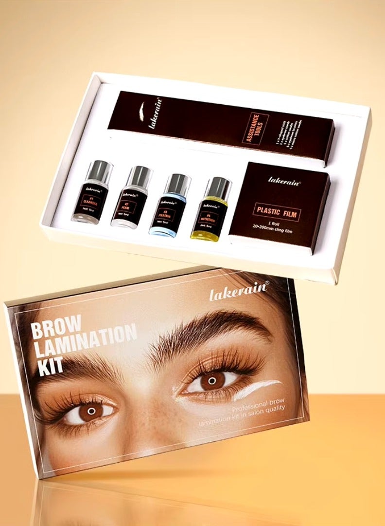 lakerain Brow Lamination Kit Professional Eyebrow Lamination Kit in Salon Quality DIY Brow Lamination Kit Instant Brow Lift Effect Kit for Home and Salon Use Eyebrow Perming Lifting Kit - Image 3