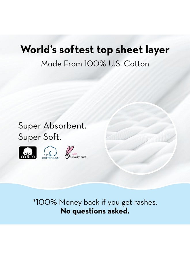 Plush Ultra-Thin Sanitary Pads For Women, 12 Xl Pcs- Pack Of 2 | For Medium Flow | 2 Free Panty Liners | 100% Rash-Free | Pure U.S. Cotton Pads | Affordable Sanitary Pads - Image 3