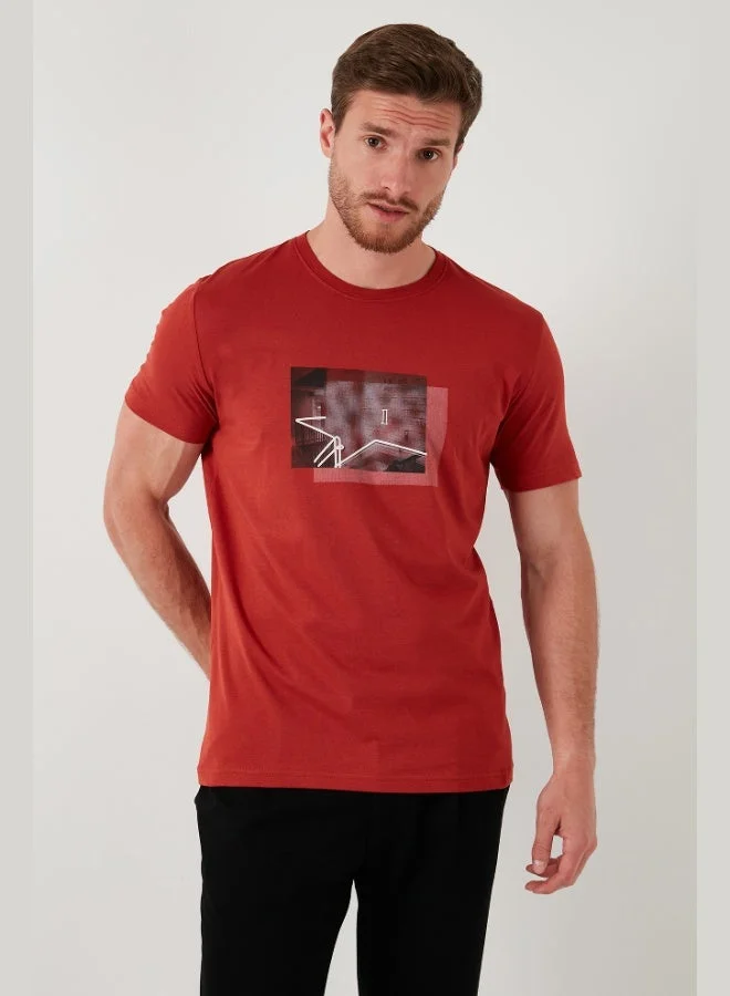Buratti  Buratti Cotton Slim Fit Crew Neck T Shirt Men's T SHIRT 646R8120 for Men | Best Price UAE