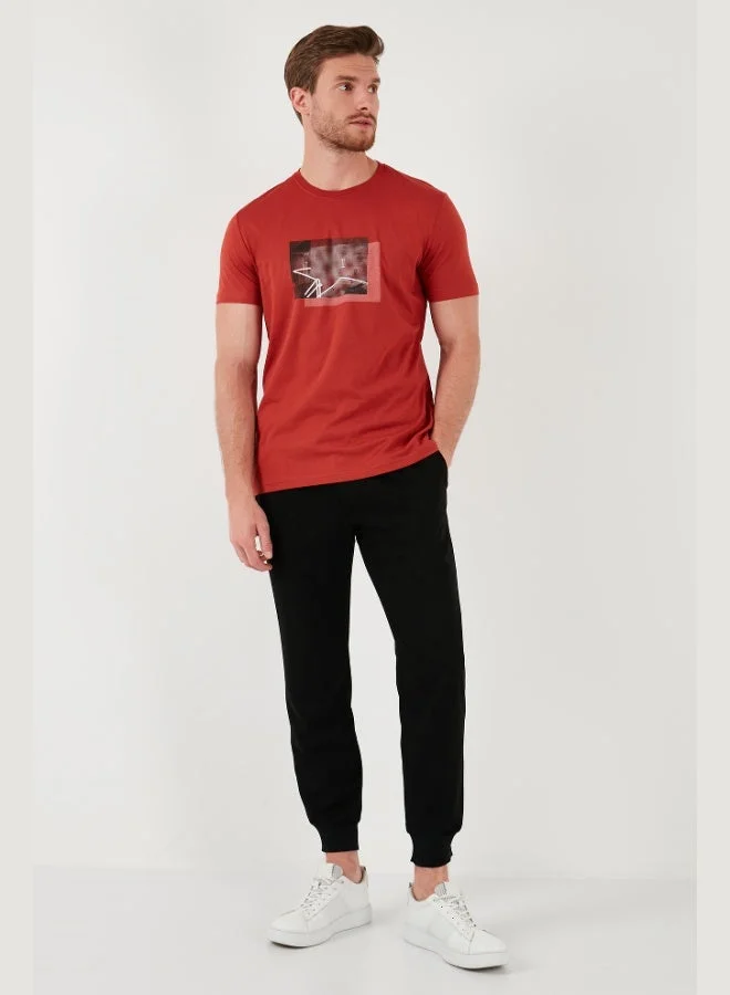 Buratti  Buratti Cotton Slim Fit Crew Neck T Shirt Men's T SHIRT 646R8120 for Men | Best Price UAE