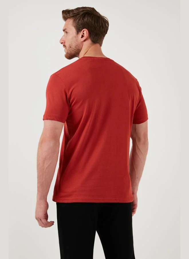 Buratti  Buratti Cotton Slim Fit Crew Neck T Shirt Men's T SHIRT 646R8120 for Men | Best Price UAE