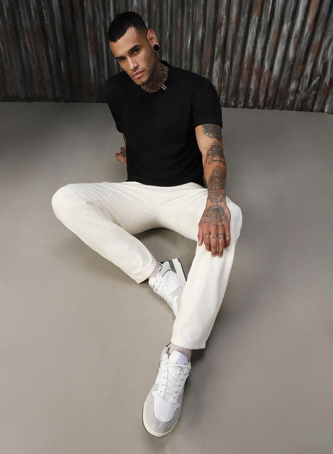 هاي ستار تيشيرت سادة بقصة مريحة وياقة دائرية - Image 4