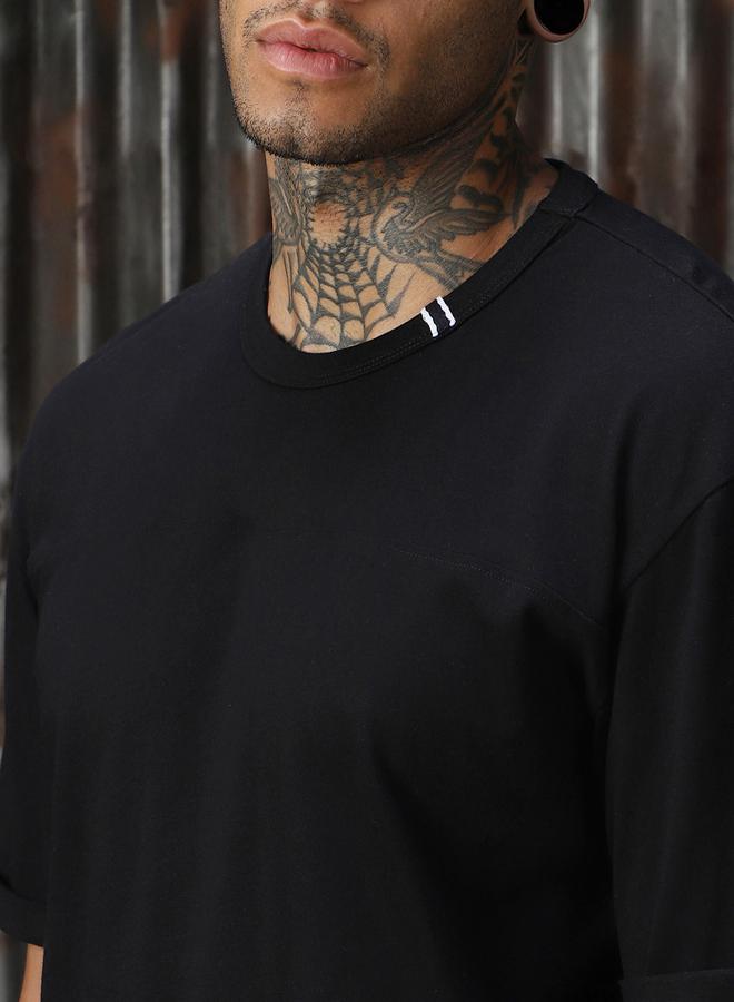 هاي ستار تيشيرت سادة بقصة مريحة وياقة دائرية - Image 2