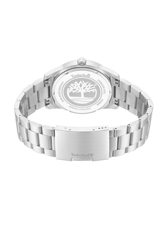 Timberland Men Midnight Mine Blue Dial Stainless Steel Bracelet Analog Watch for Men, 42mm - Image 3