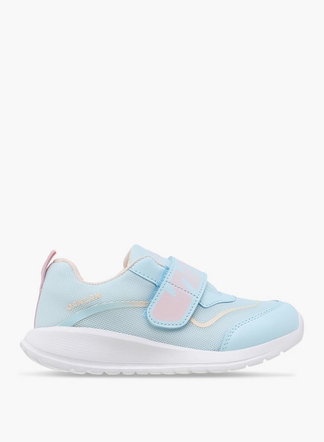 Oaklan by Shoexpress Girls Logo Detail Sports Shoes with Hook and Loop Closure  - Image 3
