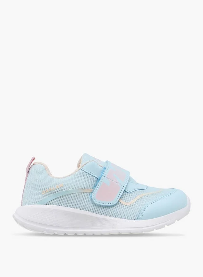 Girls Logo Detail Sports Shoes with Hook and Loop Closure