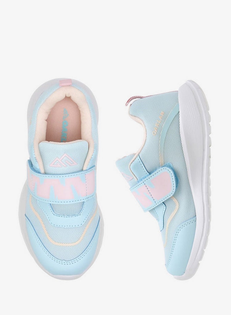 شو اكسبرس حذاء رياضي بناتي بشعار وحزام لاصق - Image 3