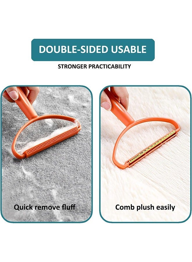 HOMESTAR 2-Piece Portable Lint Remover, Reusable Clothes Fuzz Shaver, Hair Remover Hairball Shaver for Removing Pet Dust in and Furniture - Image 4